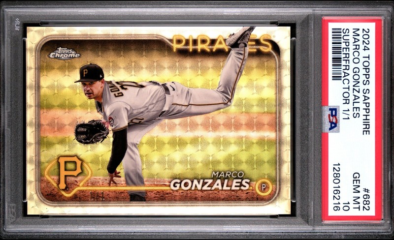 MARCO GONZALEZ 2024 TOPPS CHROME SUPERFRACTOR SP 1/1 PSA 10 GEM MINT PIRATES