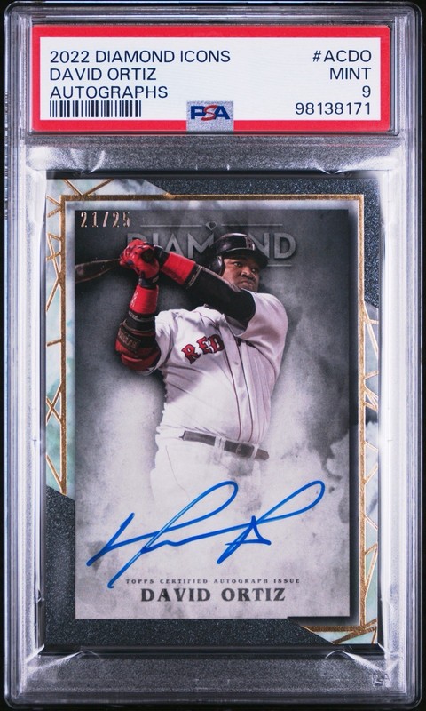 2022 Topps Diamond Icons David Ortiz Auto /25 #ACDO PSA 9
