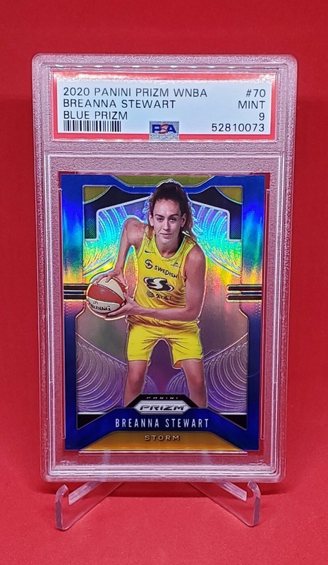2020 Panin Prizm WNBA PSA 9 Breanna Stewart #70 Blue Prizm /149 Seattle Storm