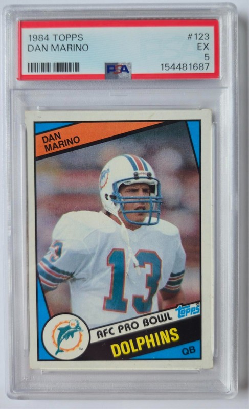 1984 TOPPS DAN MARINO #123 PSA 5 ROOKIE CARD