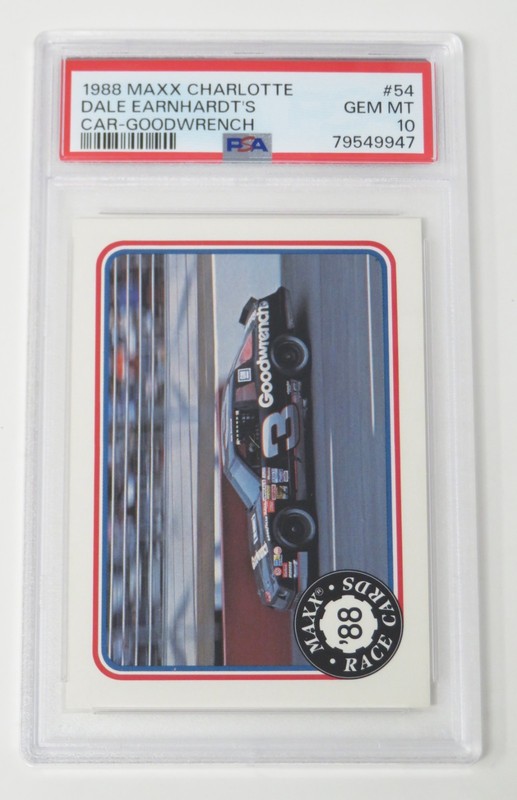 Dale Earnhardt Sr. NASCAR 1988 Maxx Charlotte GM Goodwrench Car Card # 54 PSA 10