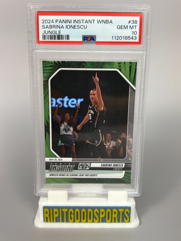 Sabrina Ionescu 2024 Panini Instant WNBA #38 Jungle /25 PSA 10 Gem MT POP 1