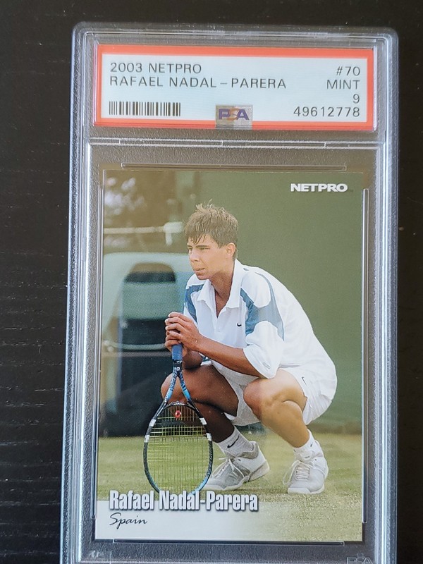 2003 Netpro Glossy Rafael Nadal Parera Rookie #70 PSA 9 Mint Tennis HOF GOAT