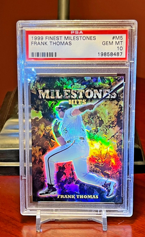 1999  "TOPPS MILESTONES"  REFRACTOR   FRANK THOMAS  "PSA-10 GEM MINT"  138/3000