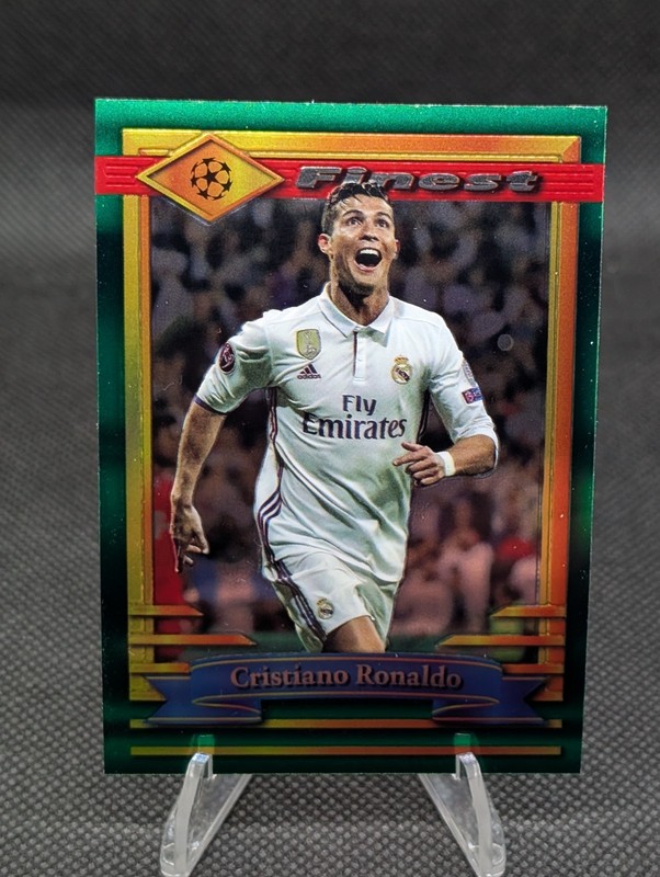 Cristiano Ronaldo 2023-24 Topps Finest UCL Card #77 Finest Moment Real Madrid 
