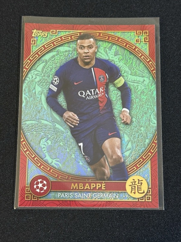 Kylian Mbappe Paris-Saint Germain 2023-24 Topps Jade ED Chinese New Year NY-2