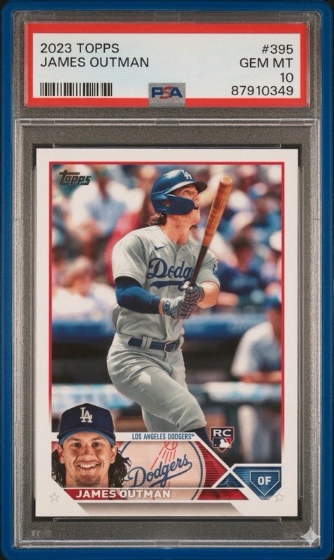 2023 Topps James Outman RC #395 PSA 10 GEM MINT Dodgers Rookie Card