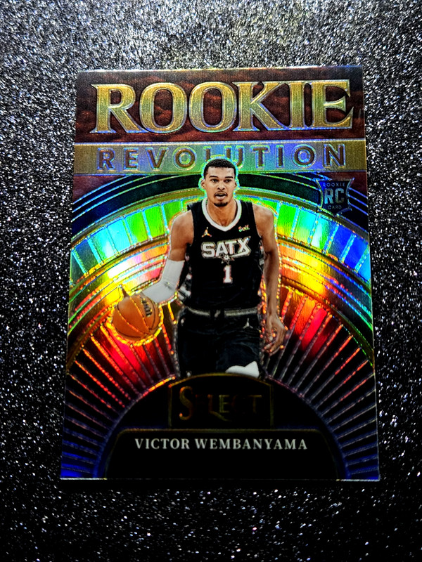 VICTOR WEMBANYAMA 2023-24 Panini Select Revolution Silver Prizm Holo Rookie RC 9