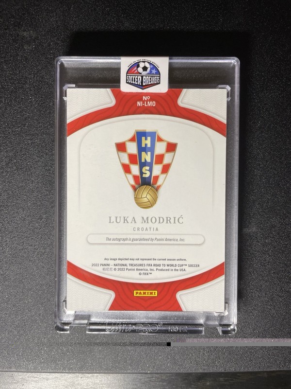 2022 PANINI NATIONAL TREASURES WORLD CUP LUKA MODRIC ARCHIVE INK on card auto 99 view 2
