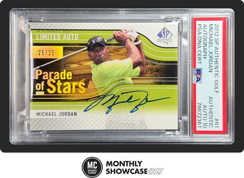 MICHAEL JORDAN PSA AUTH 2012 SP AUTHENTIC 61 PARADE OF STARS LIMITED 10 AUTO /25