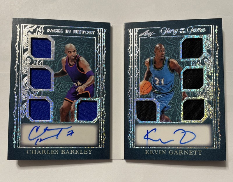 2025 Leaf Glory Of The Game Barkley Garnett Dual Auto Relic Booklet 1/6