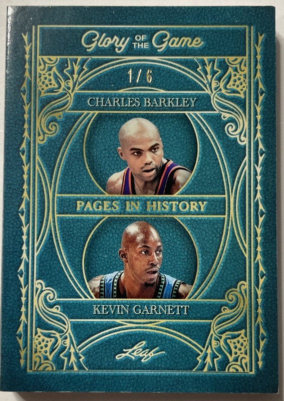 2025 Leaf Glory Of The Game Barkley Garnett Dual Auto Relic Booklet 1/6 view 2