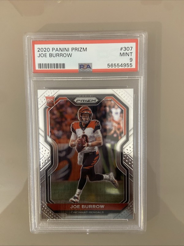 2020 Panini Prizm - Rookie Joe Burrow #307 (RC) PSA 9 MINT