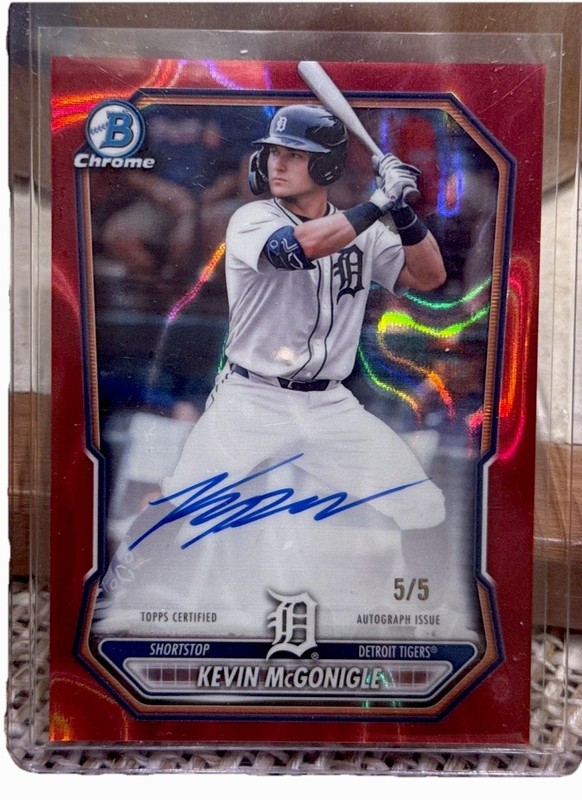 2026 Bowman Chrome KEVIN MCGONIGLE RED AUTO/5 💣