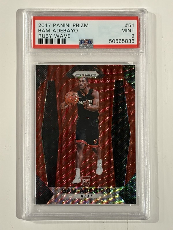 Ban Adebayo 2017 Panini Ruby Wave Prizm RC Heat #51 83 Points! PSA 9 Mint