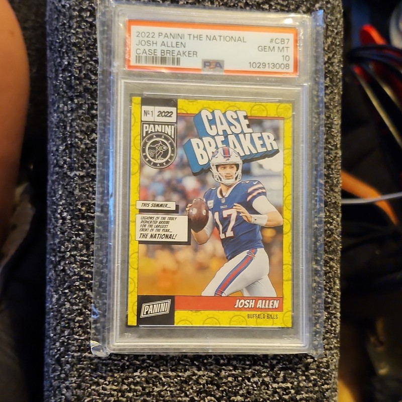 Panini 2022 National Convention Josh Allen Case Breaker CB7 /199 PSA 10