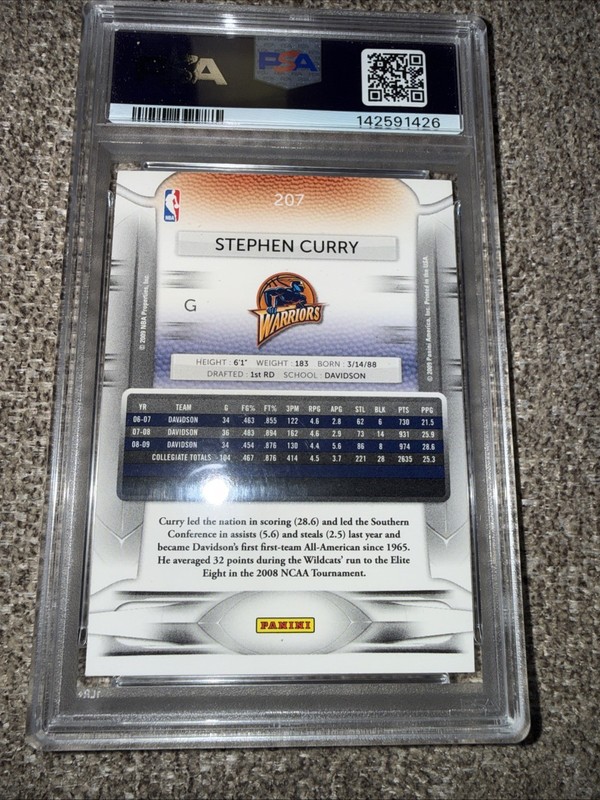 2009-10 Panini Prestige - Rookie Stephen Curry #207 (RC) view 2