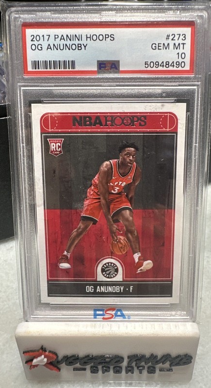 OG ANUNOBY #273 ROOKIE CARD  PSA 10 2017-18 PANINI NBA HOOPS- Knicks GAME WINNER
