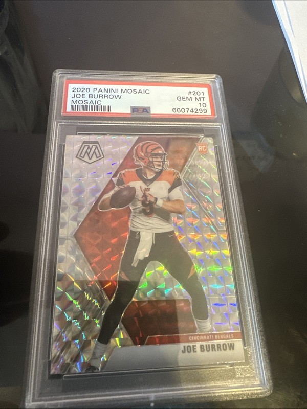 2020 Panini Mosaic Joe Burrow Mosaic PSA 10 🔥 🔥 🔥