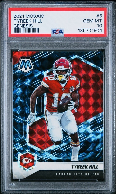 2021 Mosaic Tyreek Hill #5 - GENESIS - PSA 10