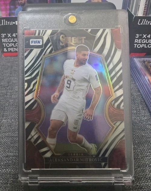 2022-23 Panini Select FIFA - Mezzanine Aleksandar Mitrovic #171 Zebra Prizm /25