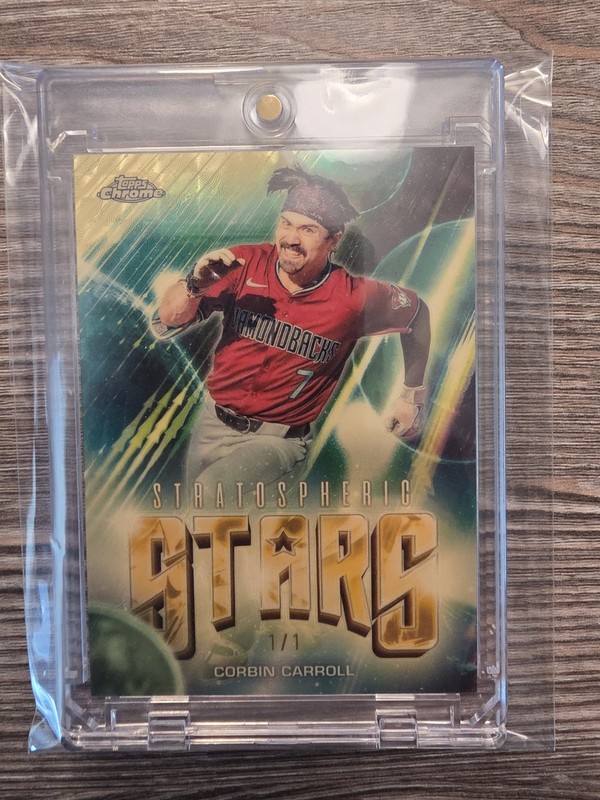 2024 Corbin Carroll Topps Chrome Update Stratospheric Stars Superfractor 1/1 AZ