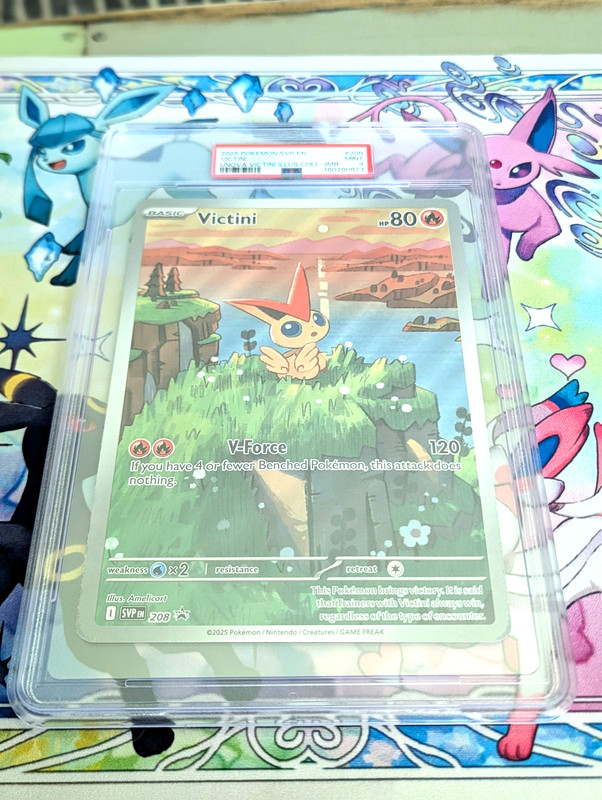 JUMBO - Victini - Scarlet and Violet Promo - 208 - PSA 9 - JUMBO view 2