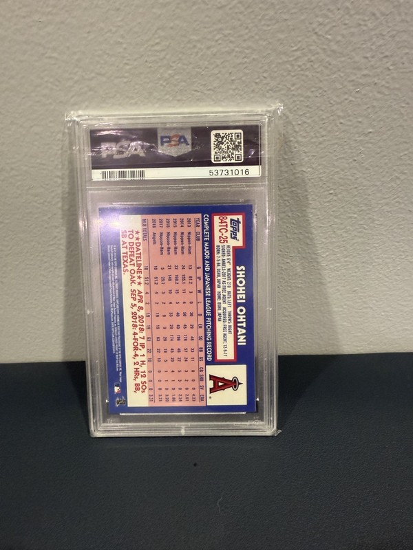 2019 TOPPS CHROME 1984 TOPPS BASEBALL #25 SHOHEI OHTANI PSA 10 view 2