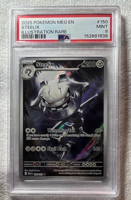 Steelix #150/132 Illustration Rare Mega Evolution Pokemon 2025 PSA 10 view 2