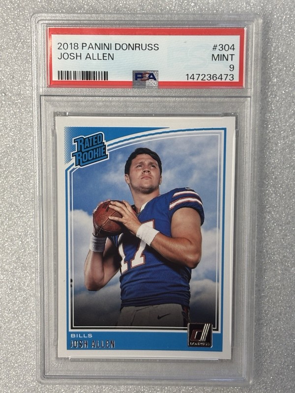 2018 Josh Allen Panini Donruss Rated Rookie PSA 9 #304