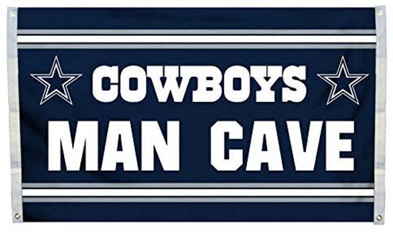 Dallas Cowboys Football Team Logo Man Cave Flag 3x5 5 time superbowl champs