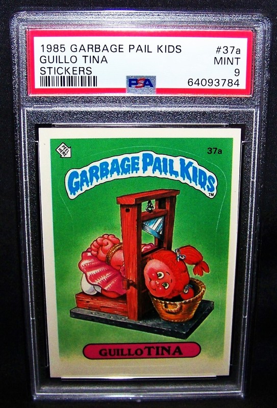 GARBAGE PAIL KIDS, 1985, 1st Series, #37a Guillo TINA - Matte - OS1, PSA 9, MINT