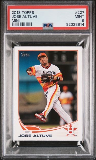 2013 JOSE ALTUVE Topps Mini #227 PSA 9 MINT