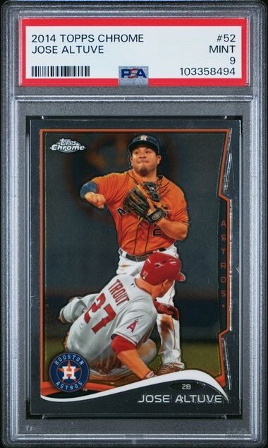 JOSE ALTUVE 2014 Topps Chrome #52 PSA 9 MINT QTY