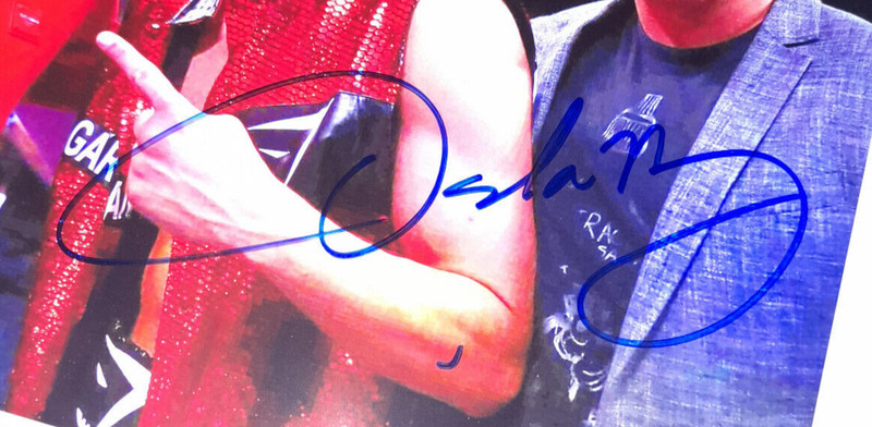 PSA/DNA Oscar De La Hoya Signed Auto 8x10 Photo w/ Canelo Alvarez Ryan Garcia view 2