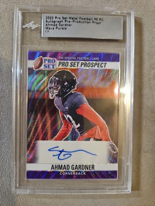2022 LEAF PRO SET ROOKIE AUTOGRAPH 1/1 AUTO AHMAD SAUCE GARDNER JETS 🌟  📈 MINT