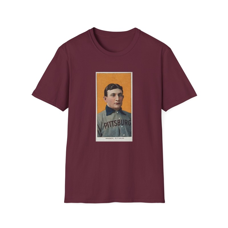 Honus Wagner Vintage Baseball Card T-Shirt - 1909-1911 T206 White Border PSA