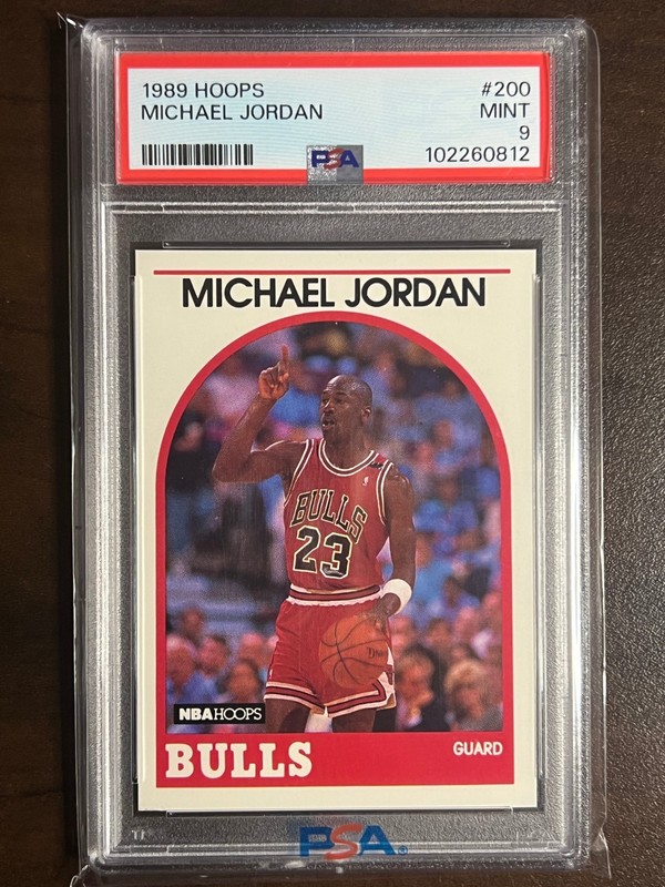 1989 Hoops #200 Michael Jordan Bulls GOAT HOF PSA 9