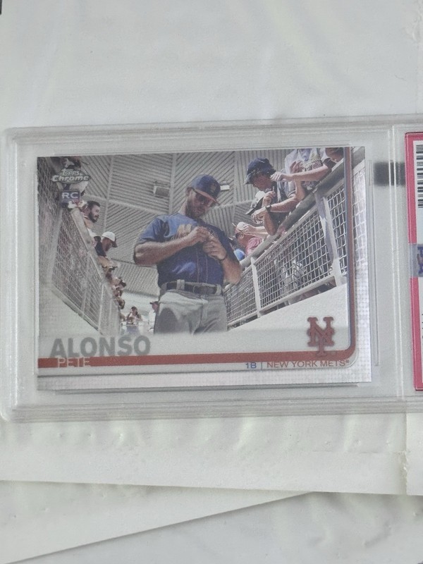 2019 Topps Complete Set Pete Alonso Chrome Rookie PSA 9 SP RC view 1