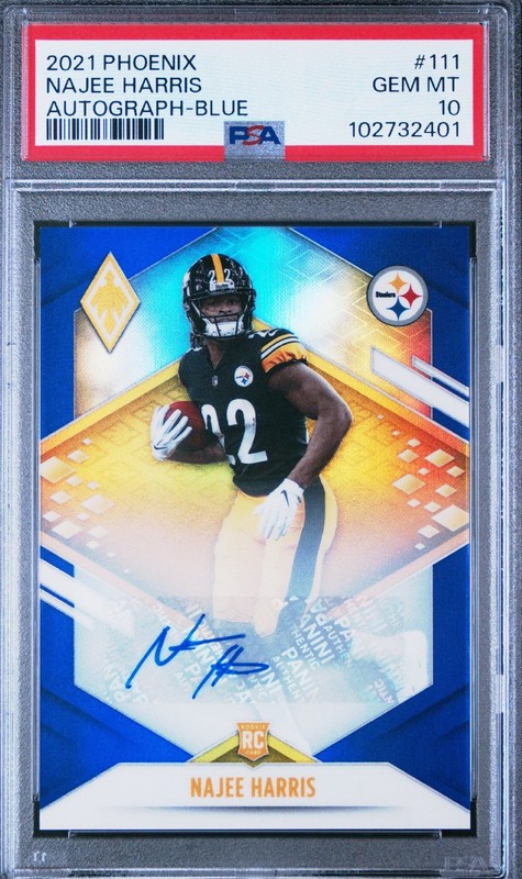 2021 Panini Phoenix Najee Harris Auto /15 PSA 10 POP 1 EXISTS FREE SHIPPING
