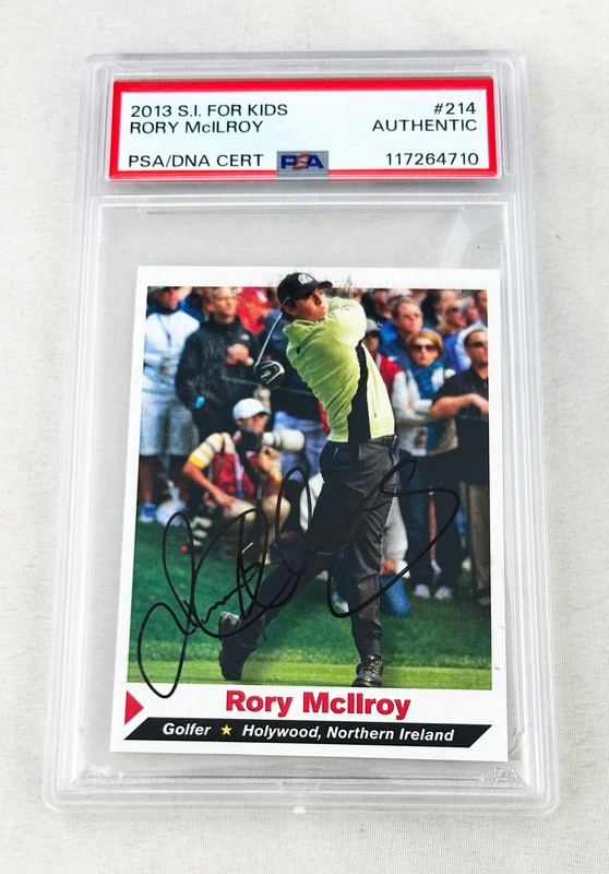 Rory McIlroy Signed Card 2013 SI For Kids PSA/DNA 1 COA