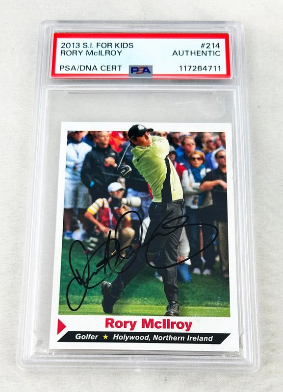 Rory McIlroy Signed Card 2013 SI For Kids PSA/DNA COA