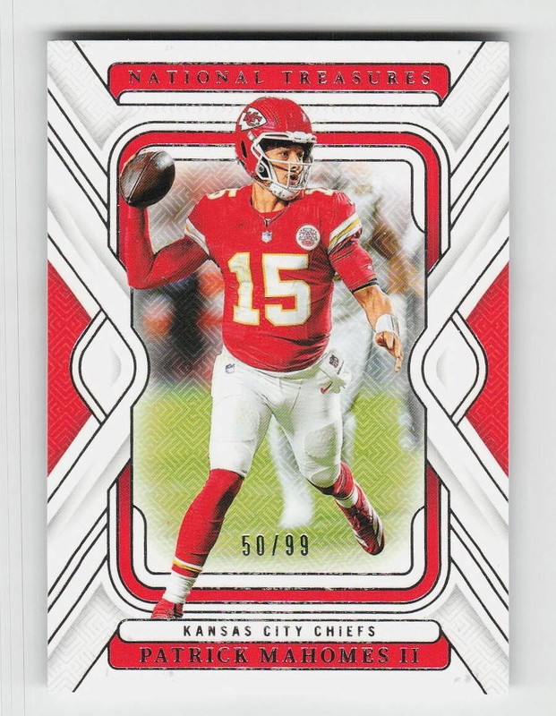2024 National Treasures #48 Patrick Mahomes II Football Chiefs