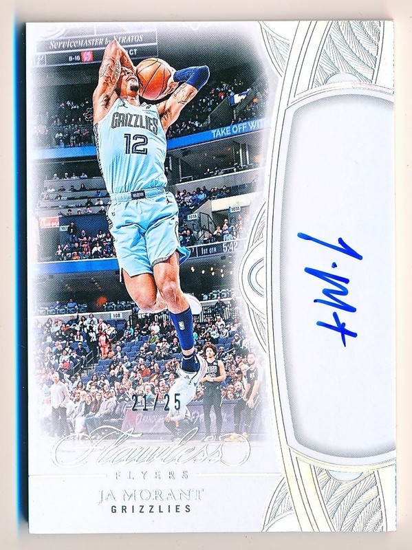 2024-25 Flawless Ja Morant Flawless Flyers Autographs Auto #FLY-JAM (xx/25)