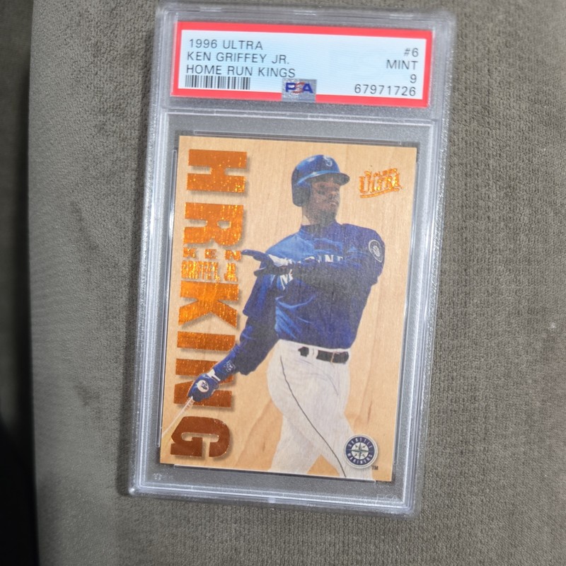 KEN GRIFFEY JR. PSA 9 1996 FLEER ULTRA #6 HR KINGS HOME RUN KING