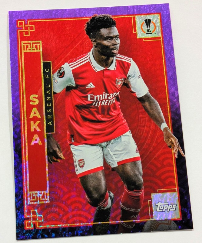 Topps Club Competition 2022-23 #NY-9 Bukayo Saka Purple Refractor /15 SSP