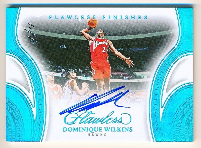 2024-25 Flawless Dominique Wilkins Finishes Platinum Auto #FF-DWH (1/1)