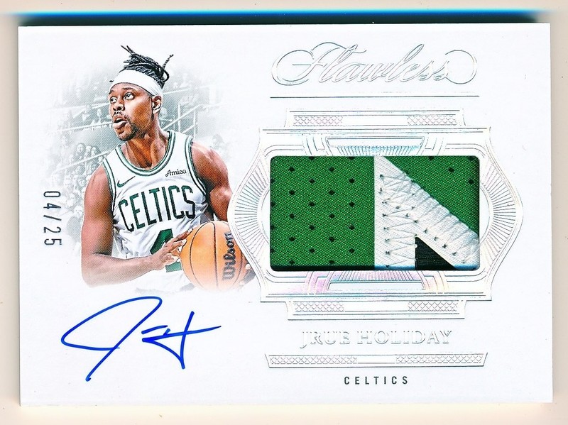 2024-25 Flawless Jrue Holiday Horizontal Patch Auto #HPA-JHB (04/25) - JSY # view 1