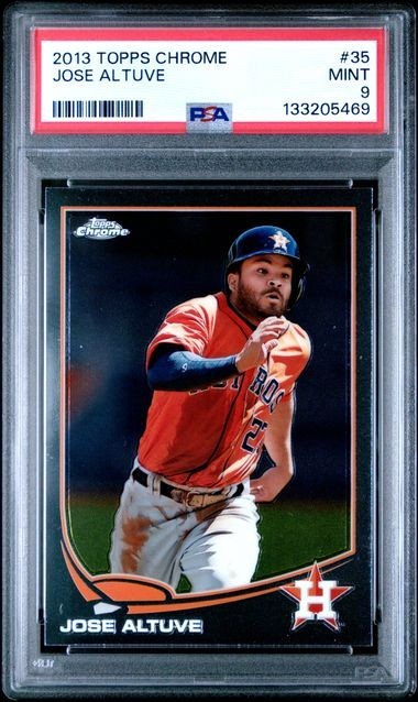 JOSE ALTUVE 2013 Topps CHROME #35 PSA 9 MINT