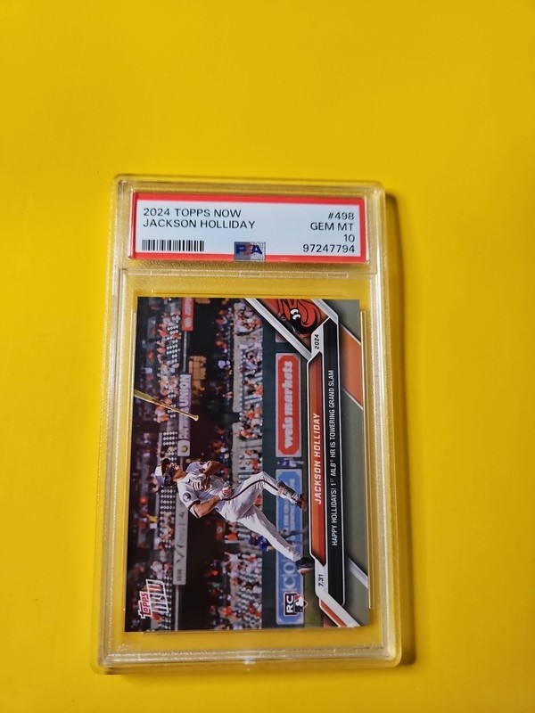 ROOKIE JACKSON HOLLIDAY RC 2024 TOPPS NOW PSA 10 GEM MINT! BALTIMORE ORIOLES 💰⏫ view 2